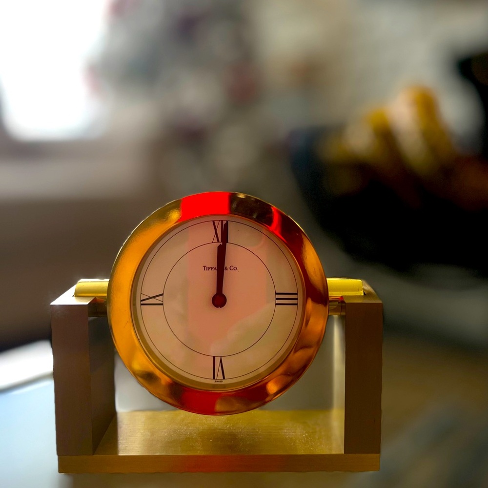 Original Tiffany & Co desk clock